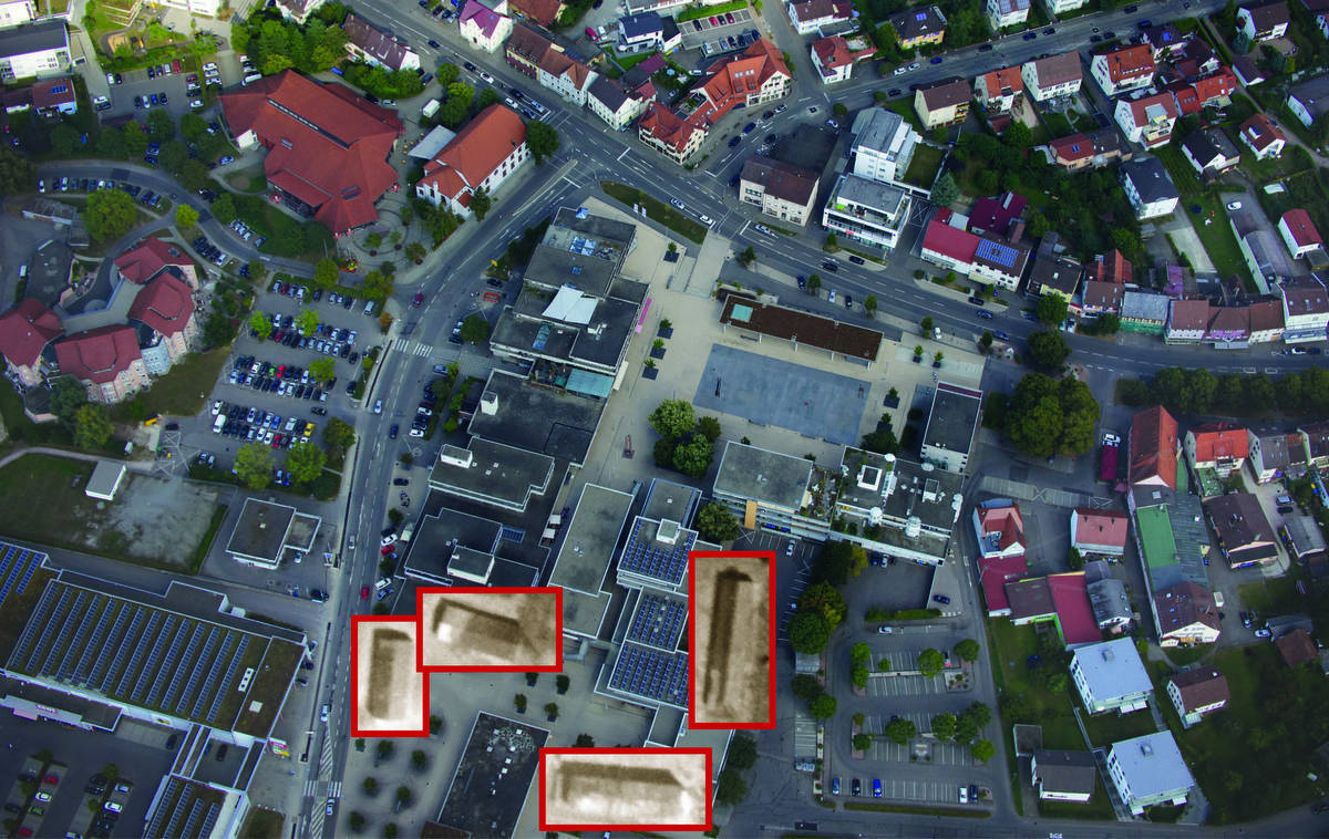 Photomontage zeigt Lage der KZ-Gebäude im heutigen Spaichingen